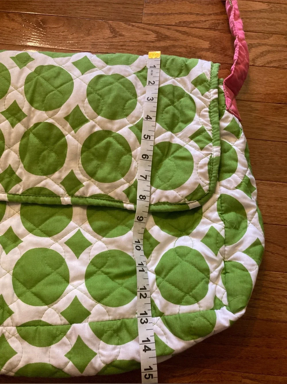 Buckhead Betties Large Green, White and Pink Travel Bag